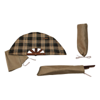 Ανεμιστήρας σάουνας, σκούρο καρό υλικό