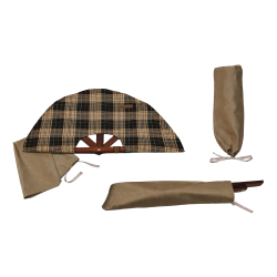 Ανεμιστήρας σάουνας, σκούρο καρό υλικό 