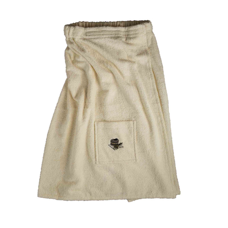 Σάουνα ποδιά για αρσενικό ανοιχτό χρώμα, βαμβάκι