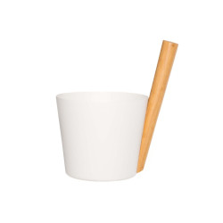 Κάδος αλουμινίου με χερούλι - RENTO, λευκός 