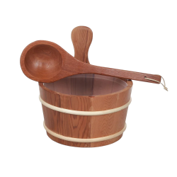 SAUFLEX ξύλινος κάδος 4 l, κέδρος 