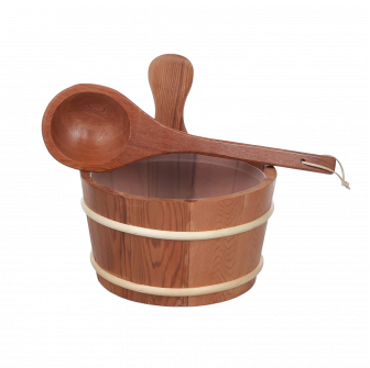 SAUFLEX ξύλινος κάδος 4 l, κέδρος