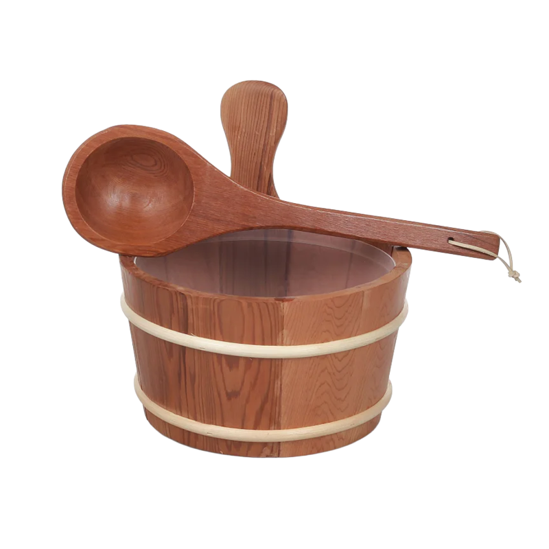 SAUFLEX ξύλινος κάδος 4 l, κέδρος