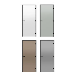 Γυάλινες πόρτες σάουνας HARVIA 8x19 (σκελετός από μαύρη πεύκη)  Γυάλινες πόρτες σάουνας HARVIA 8x19 (σκελετός από μαύρη πεύκη)