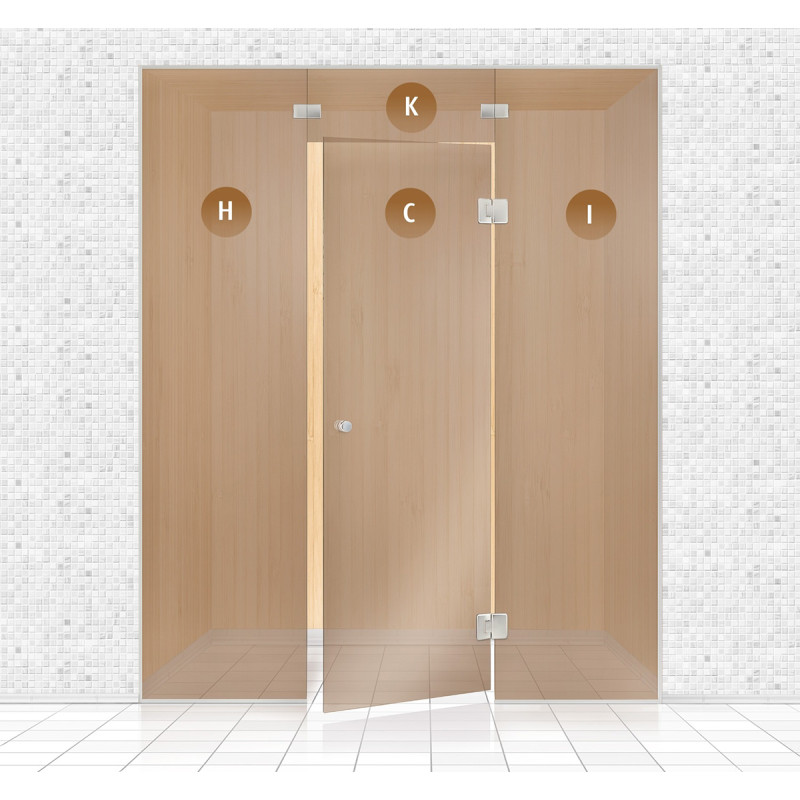 Γυάλινος τοίχος σάουνας, AD TYPE 1