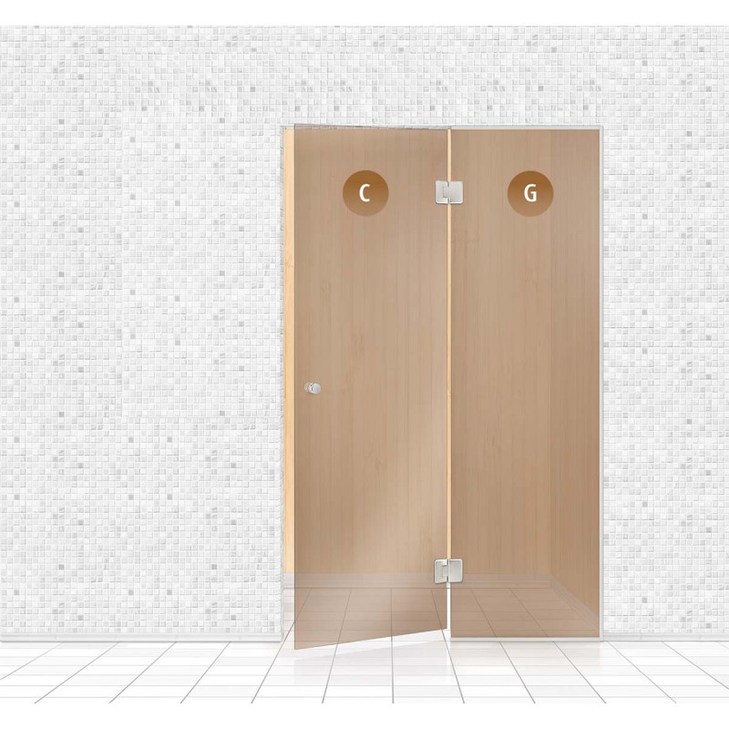 Γυάλινος τοίχος σάουνας, AD TYPE 5 Γυάλινος τοίχος σάουνας, AD TYPE 5