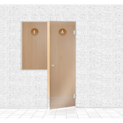 Γυάλινος τοίχος σάουνας, AD TYPE 8  Γυάλινος τοίχος σάουνας, AD TYPE 8