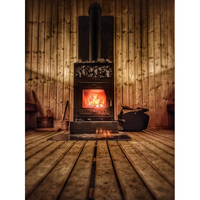 Σόμπα σάουνας με ξύλα - SUMMIT MANASLU OPEN με μεταλλικό πλέγμα