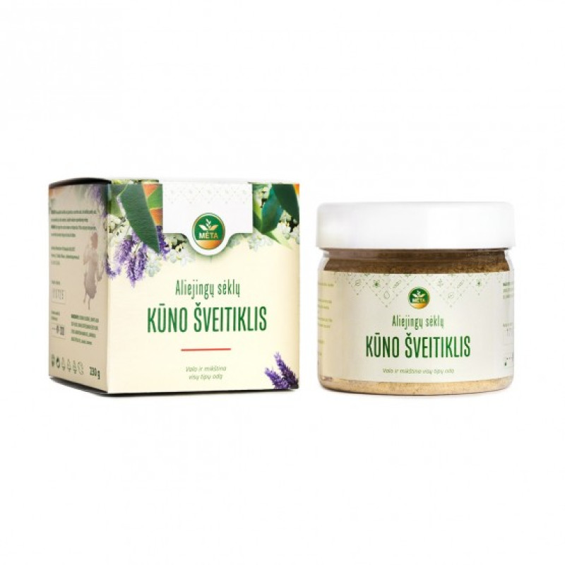 Scrub σώματος με ελαιούχους σπόρους, 230 γρ