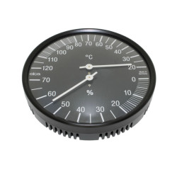 Θερμόμετρο-υγρόμετρο, μαύρο 