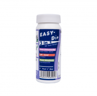 Ταινίες μέτρησης νερού Easy-Dip 3 σε 1, δοκιμή PH/CL/BR/αλκαλικότητας, 50 τεμάχια