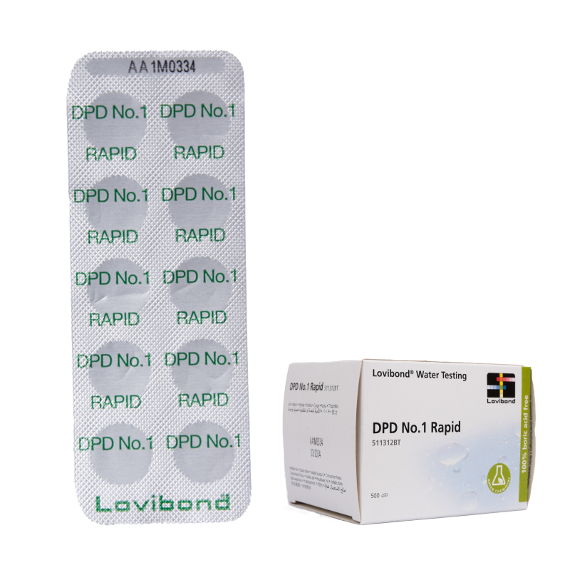 Δισκία ελέγχου νερού DPD 1, προσδιορισμός χλωρίου, 10 δισκία