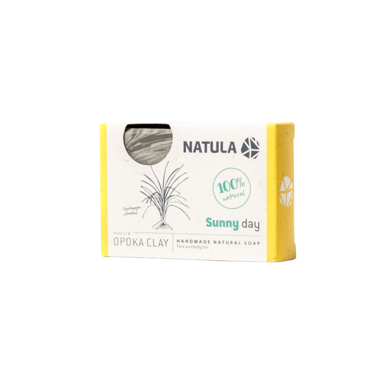 Σαπούνι προσώπου και σώματος NATULA με οπόκα και λεμονόχορτο 100γρ